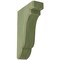 Ekena Millwork 1 3/4"W x 5"D x 7 1/2"H Bedford Wood Vintage Decor Bracket, Restoration Green BKTWD02X05X08BEGR - alternate 1